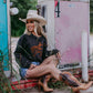 MK418 Billy Bronco Acid Wash Lightweight Sweatshirt