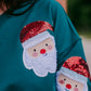 MK423 Santa Baby Sequin Embroidered Sweatshirt