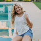 MK640 Aztec Crochet Blouse