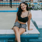 MK107 Leopard Print Bathing Suit Top