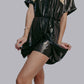 MK635 Howdy Shirt Romper Dress