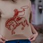 MK405 Bronco SS Crop Tee - Brown