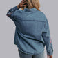 MK522 Giddy Up Embroidery Denim Button Down