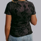MK614A Burn Out SL Mesh Top