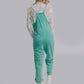 MK470 Acid Washed Jumpsuit - Turquoise