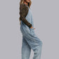 MK470 Acid Washed Jumpsuit - Blue
