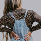 MK470 Acid Washed Jumpsuit - Blue