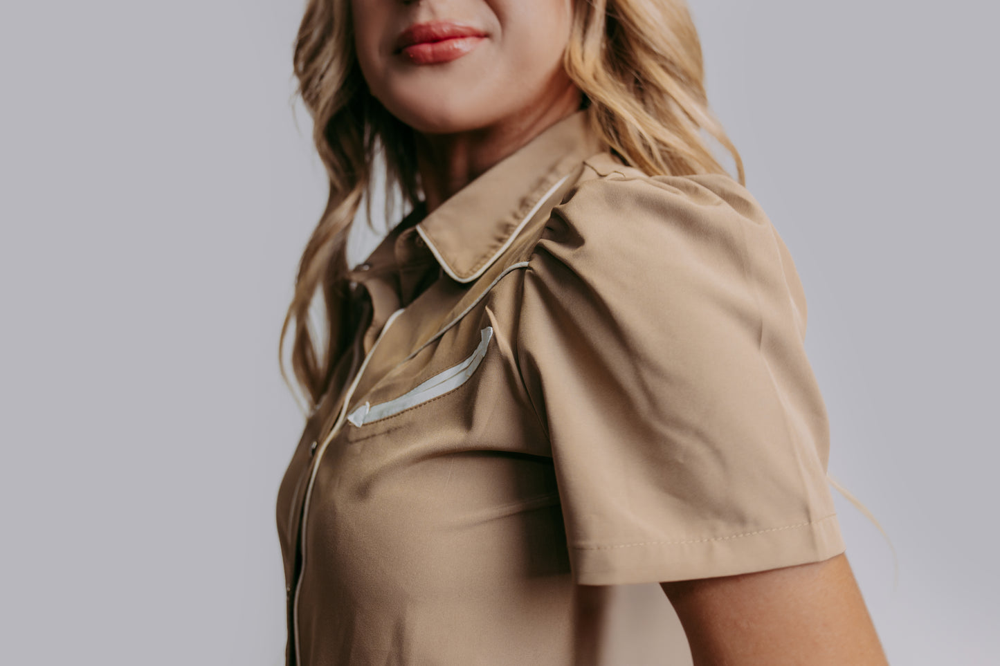 MK612 SL Button Down Shirt - Tan