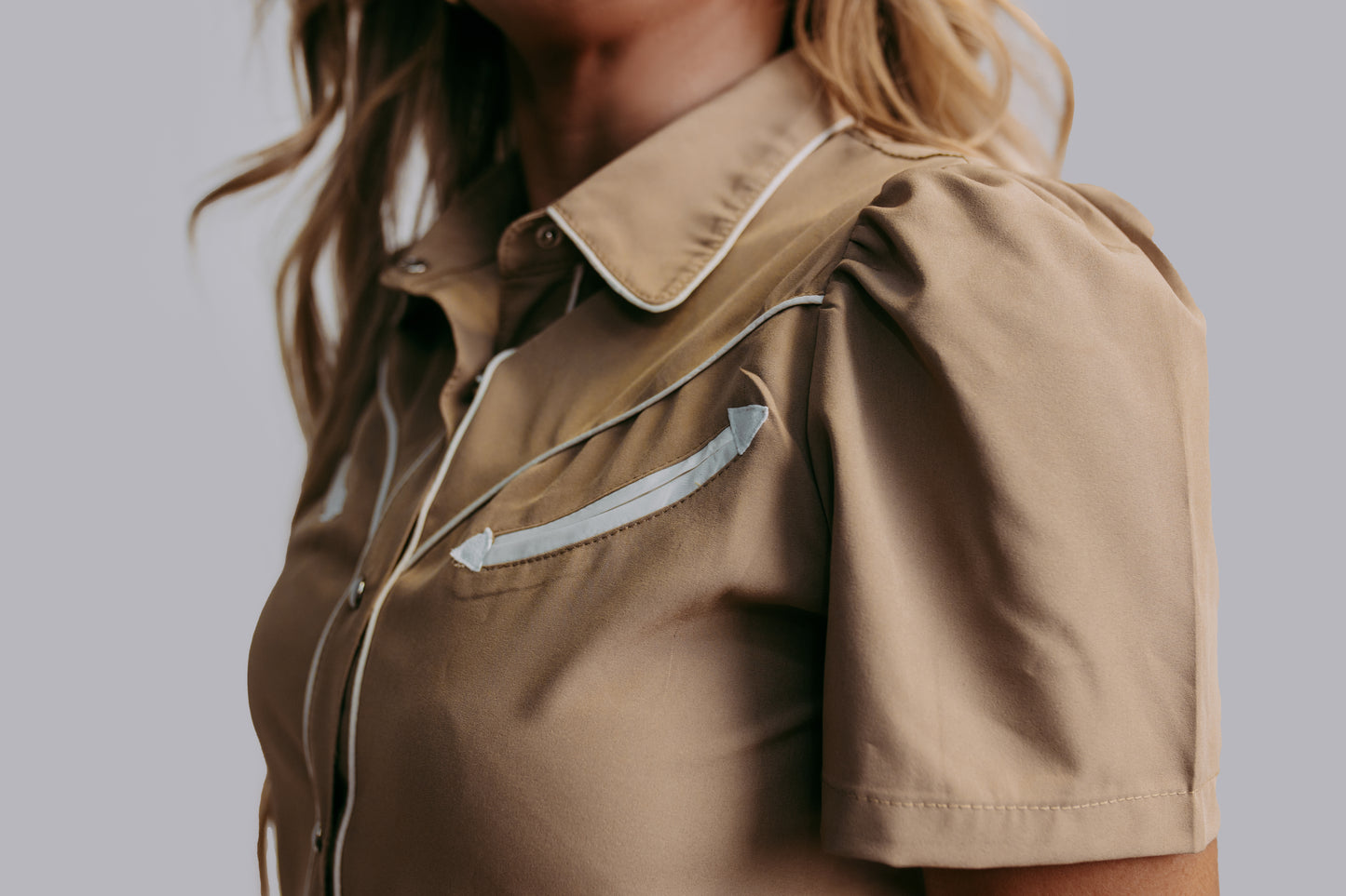 MK612 SL Button Down Shirt - Tan
