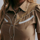 MK612 SL Button Down Shirt - Tan