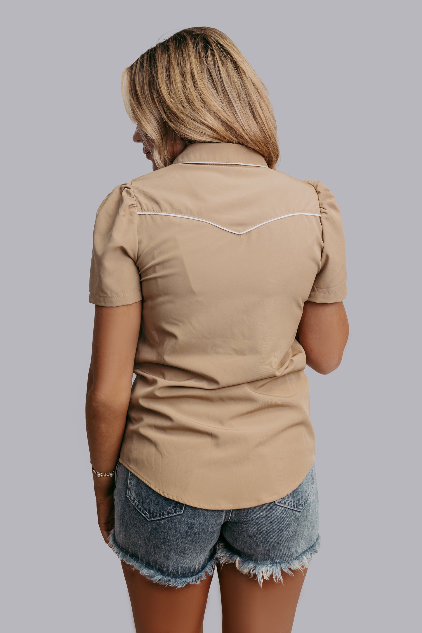 MK612 SL Button Down Shirt - Tan