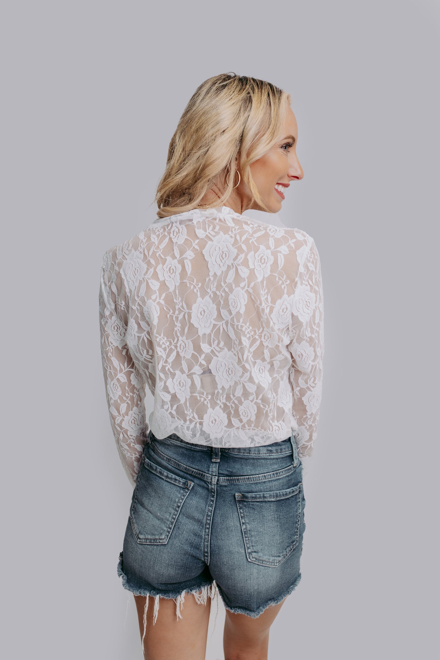 MK570 Roses Lace Top