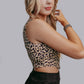 MK618 Leopard Corset Top