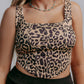 MK618 Leopard Corset Top