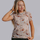 MK613 Rodeo Short Sleeve Mesh Top - Neutral