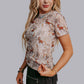 MK613 Rodeo Short Sleeve Mesh Top - Neutral