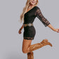 MK608 Lace Up Romper