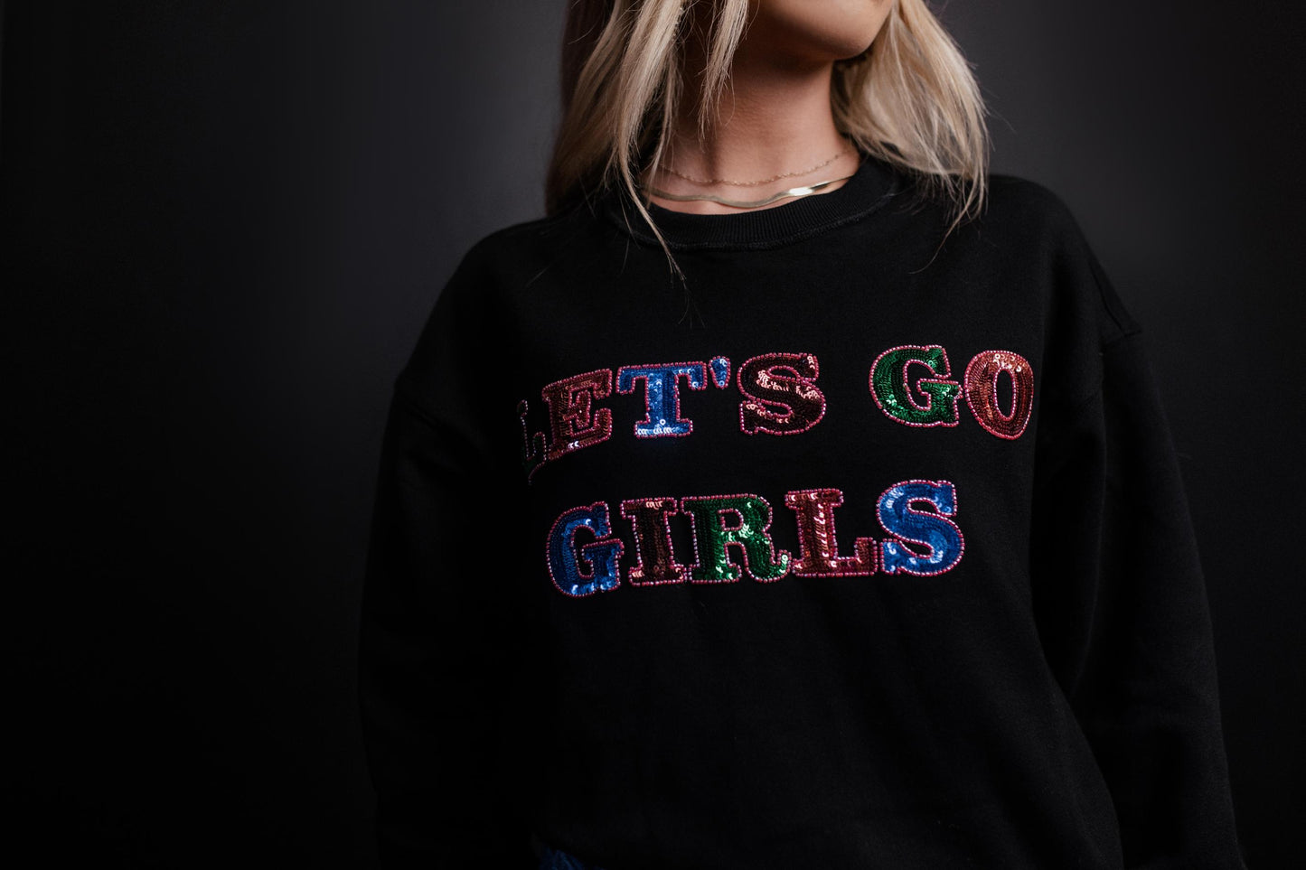 MK558 Lets Go Girls Fleece Sweatshirt