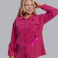 MK560 Cowgirl Boot Gold Foil Shacket
