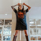 MK350 Life is a Rodeo Mineral Washed Tee Dress - Charcoal