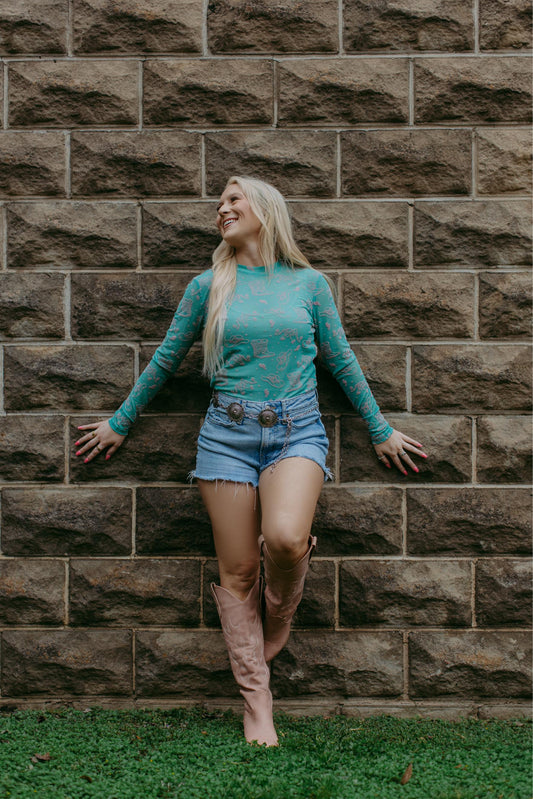 TZ93 Country Nights Mesh Top