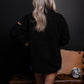 MK549 Oversize Sherpa Embroidery Jacket - BLACK