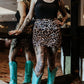 MK321 Fringed Filly SKORT- Leopard