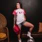 MK390 Y'ALL SL Tee Pink