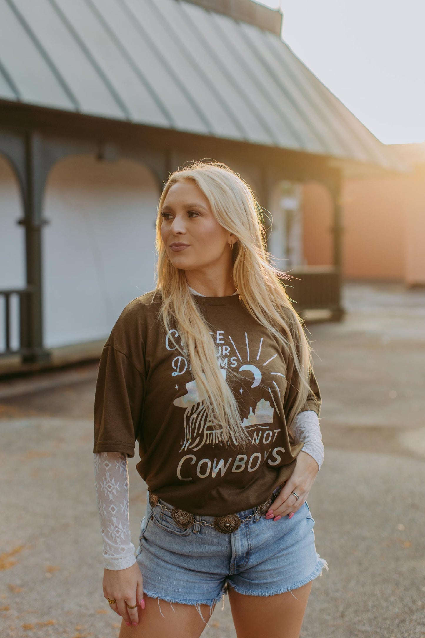 MK519 Chasing Dreams Gold Foil Tee