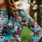 MK466 Mix Print LS Mesh Top