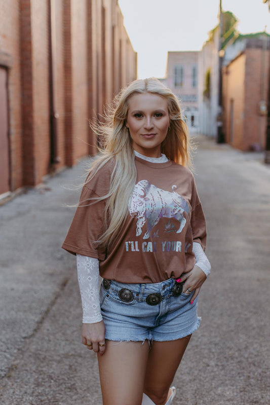 MK492 Bull Gold Foil SL Tee