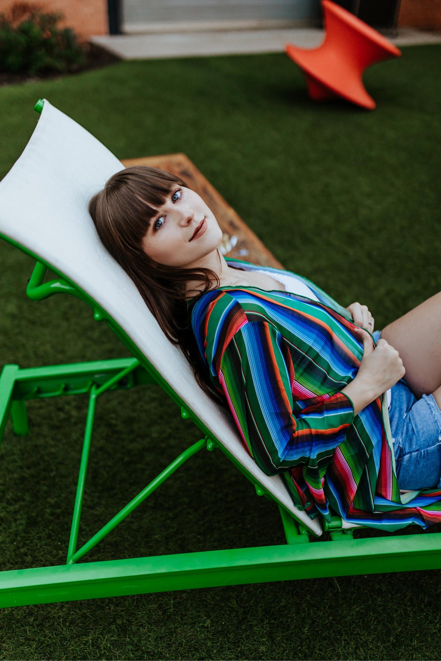 MK203 Rollin with the Flow Mesh Kimono - Serape