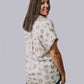 MK729 Branded Button Down Blouse