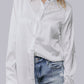 MK686 Aztec Lace Button down shirt