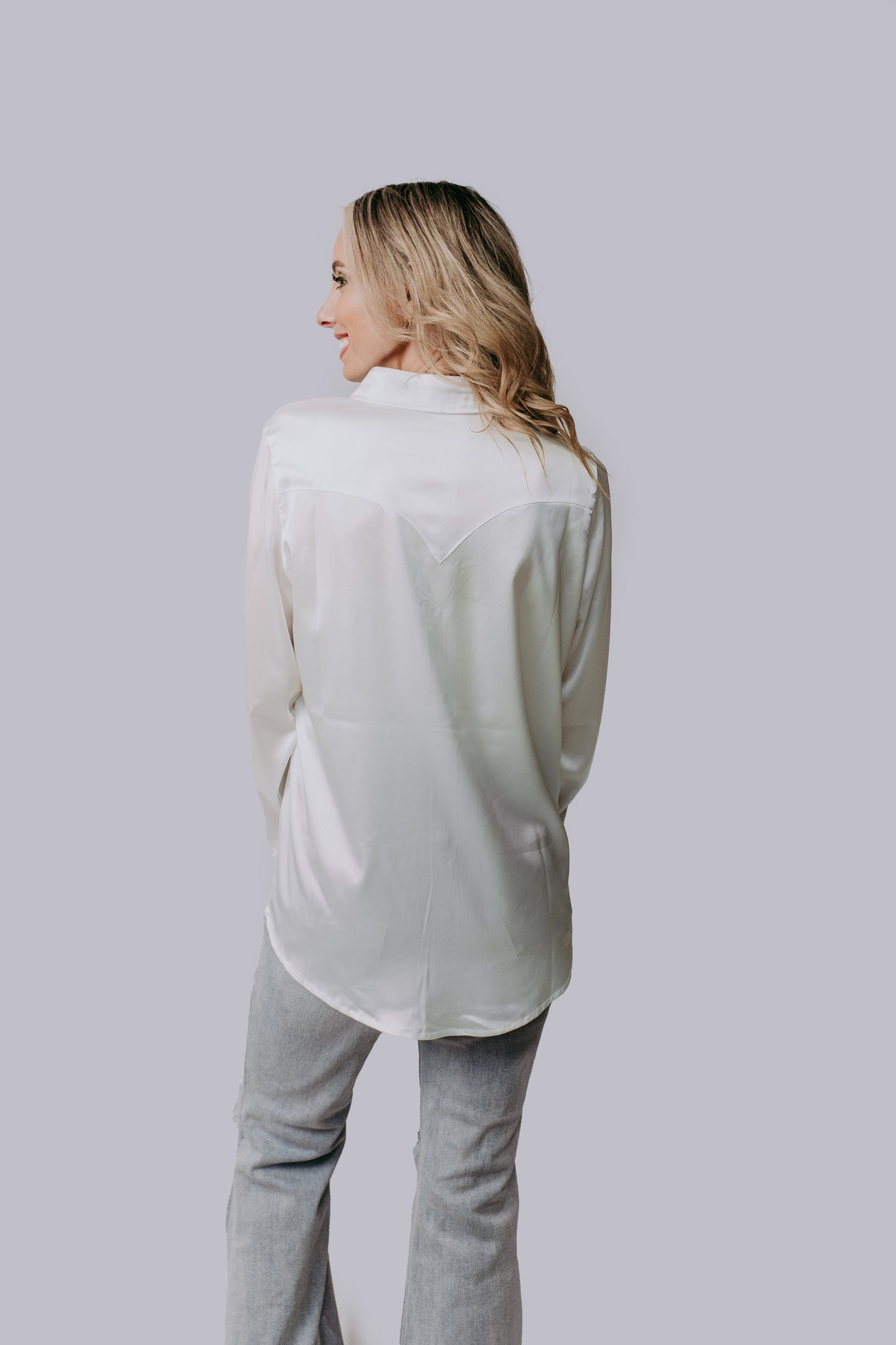 MK686 Aztec Lace Button down shirt