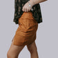 MK697 Suede Side Slit Skort