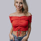 MK662 Front Tie Off Should Crop Top