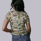 TZ64 Lucky Western Lace Top