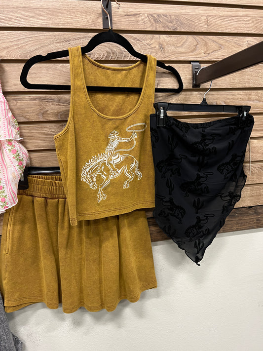 MK428 Bronc Bustin Weekend 2 Piece Crop Set