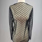 TZ73 Black Mesh Top