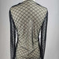 TZ73 Black Mesh Top