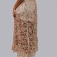 MK636 Floral Paisley Maxi Skort