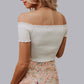 MK636 Floral Paisley Maxi Skort