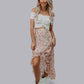 MK636 Floral Paisley Maxi Skort