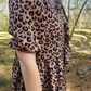 MK658 Leopard Front Bow Tie Dress
