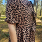 MK658 Leopard Front Bow Tie Dress