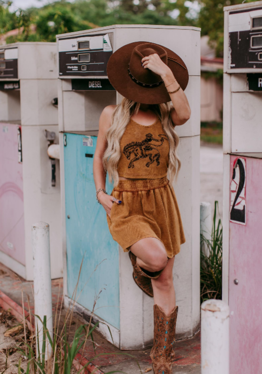 MK428 Bronc Bustin Weekend 2 Piece Crop Set