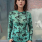 MK397 3D Printed Mesh Top - Turquoise/ Black