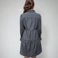 MK547 Sequins Bow Puff Sleeve Long Sleeve Dress
