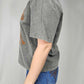 MK639 Cowgirl Embroidery Acid Washed Tee